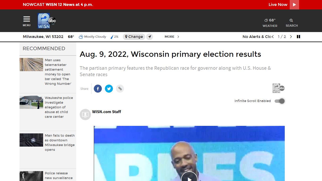 Aug. 9, 2022, Wisconsin primary election results